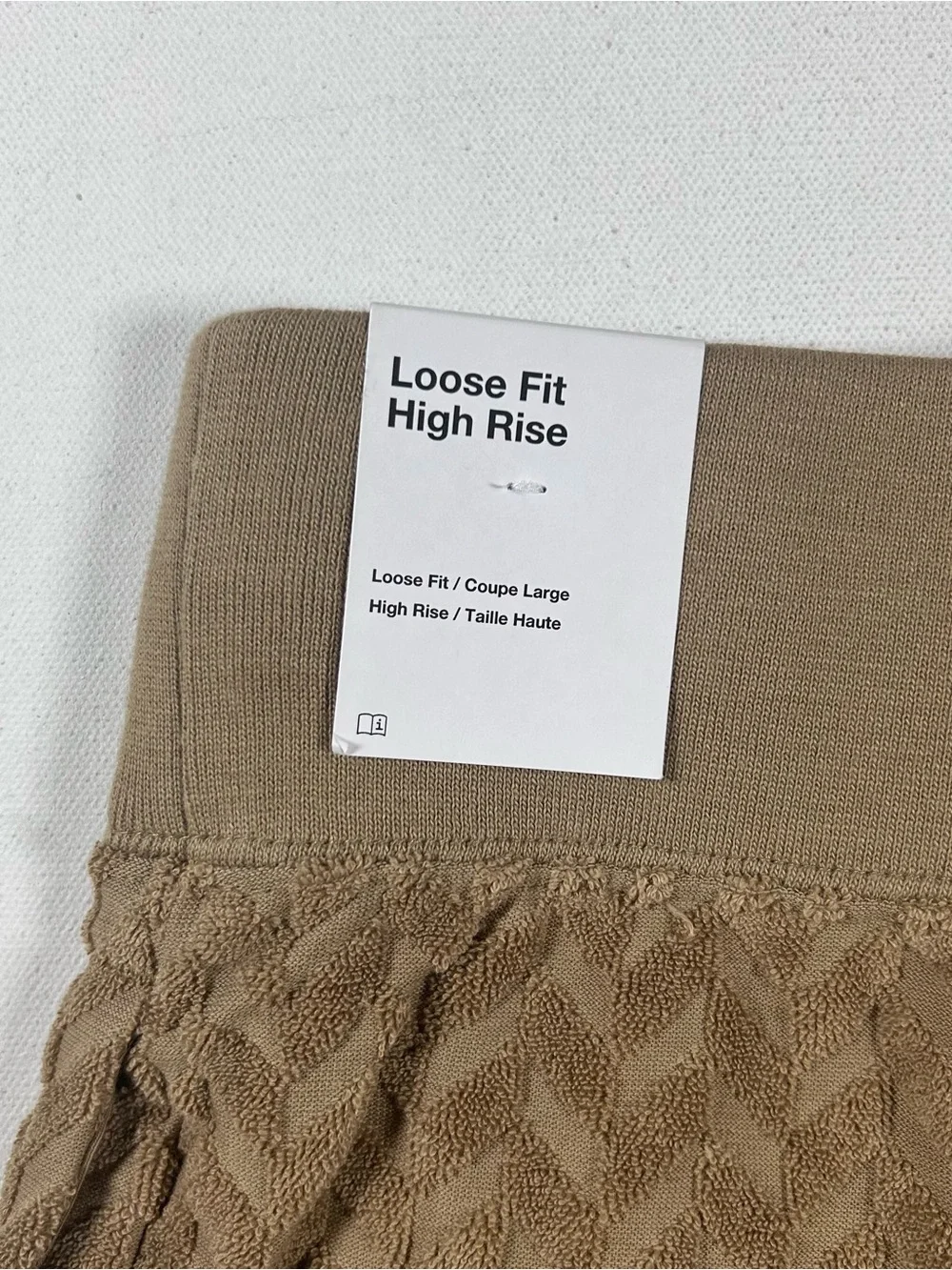 Nike Womens Medium Tan Everyday Modern High Rise Textured Joggers DR2178-258 NEW